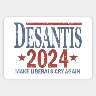 Distressed Ron DeSantis For President In 2024 Sticker